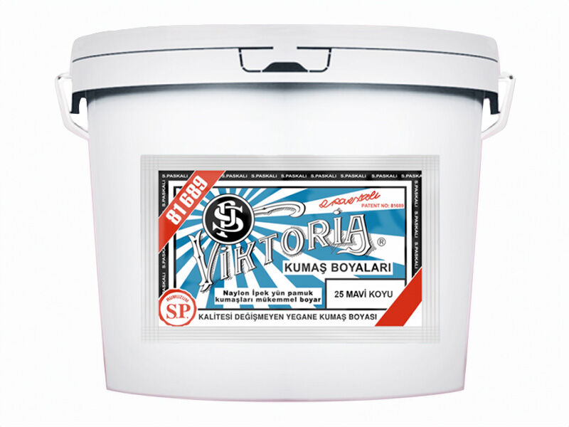 Viktoria Kumaş Boyası 25 Koyu Mavi  Renk 5 Kg - 1