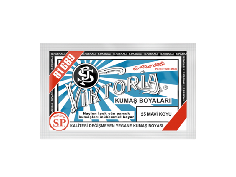 Viktoria Kumaş Boyası 25 Koyu Mavi  Renk - 1