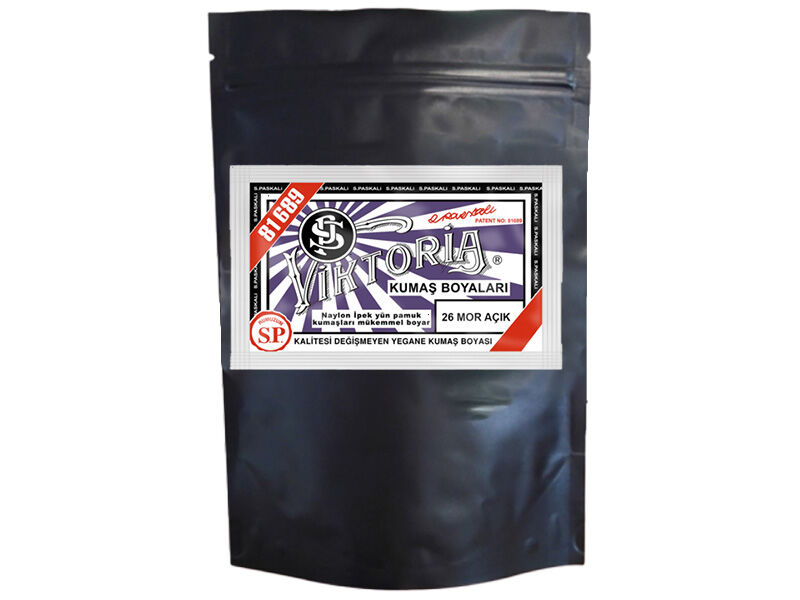 Viktoria Kumaş Boyası 26 Mor Açık  Renk 1 Kg - 1
