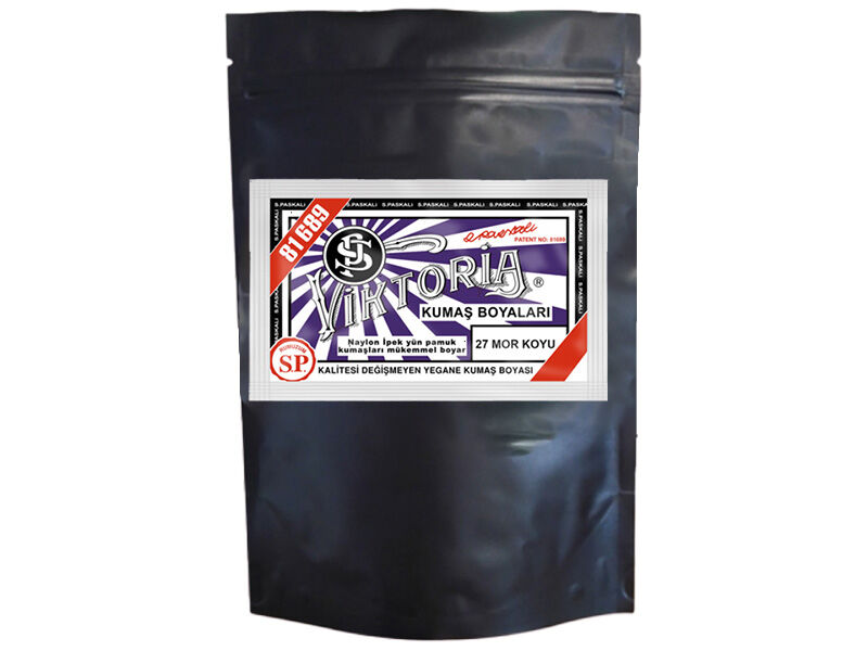 Viktoria Kumaş Boyası 27 Mor Koyu  Renk 1 Kg - 1