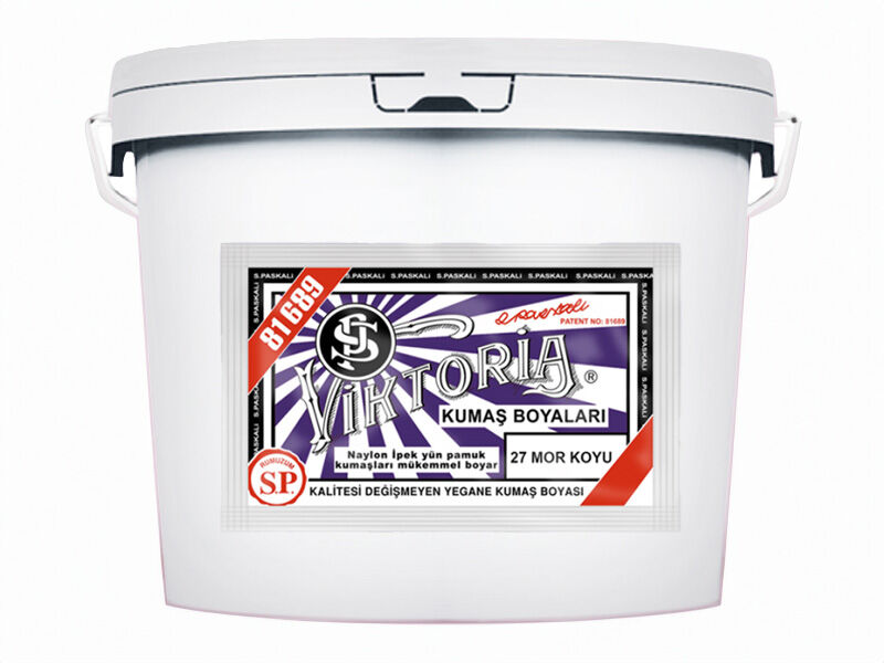 Viktoria Kumaş Boyası 27 Mor Koyu  Renk 5 Kg - 1