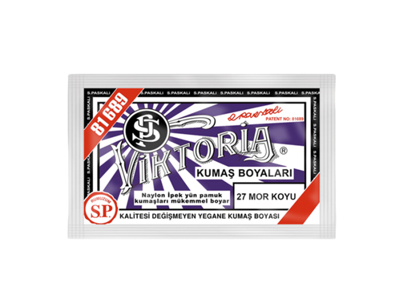Viktoria Kumaş Boyası 27 Mor Koyu  Renk - 1