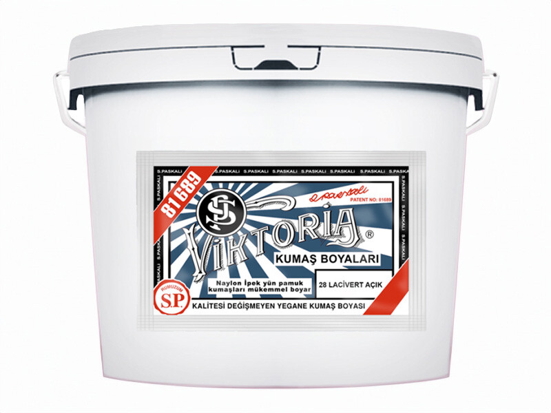 Viktoria Kumaş Boyası 28 Açık Lacivert  Renk 5 Kg - Kimyacınız