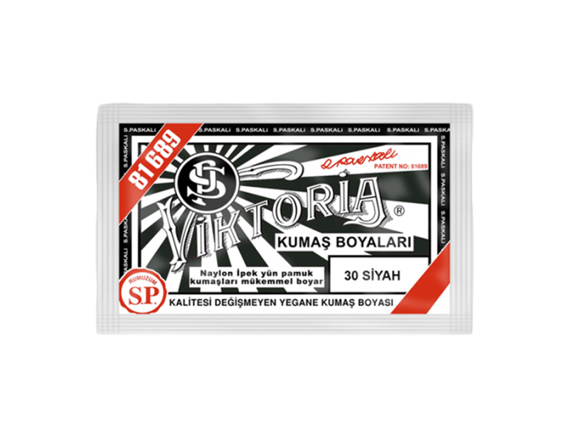 Viktoria Kumaş Boyası 30 Siyah  Renk - 1