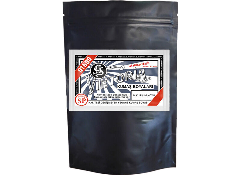 Viktoria Kumaş Boyası 34 Kurşuni Koyu  Renk 1 Kg - 1