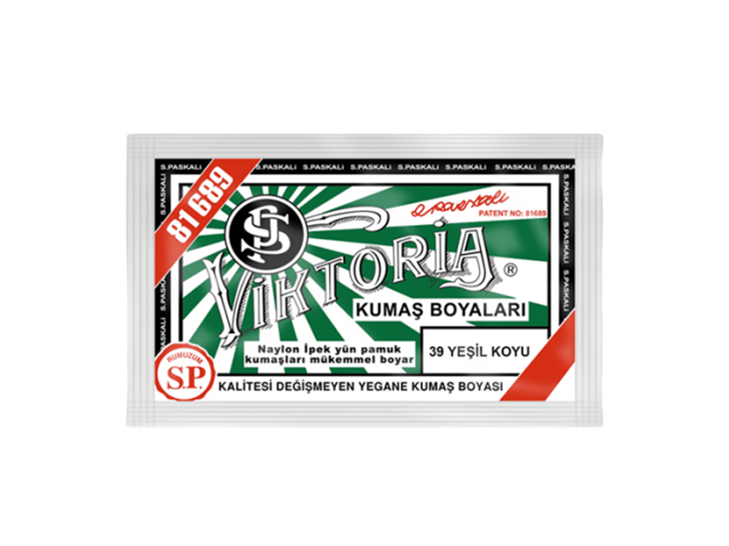 Viktoria Kumaş Boyası 39 Koyu Yeşil  Renk - 1