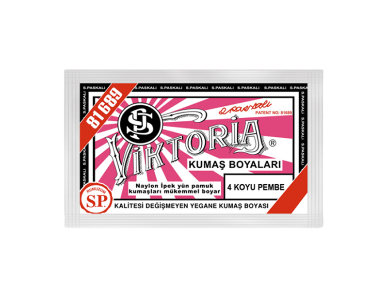 Viktoria Kumaş Boyası 4 Koyu Pembe  Renk - Kimyacınız