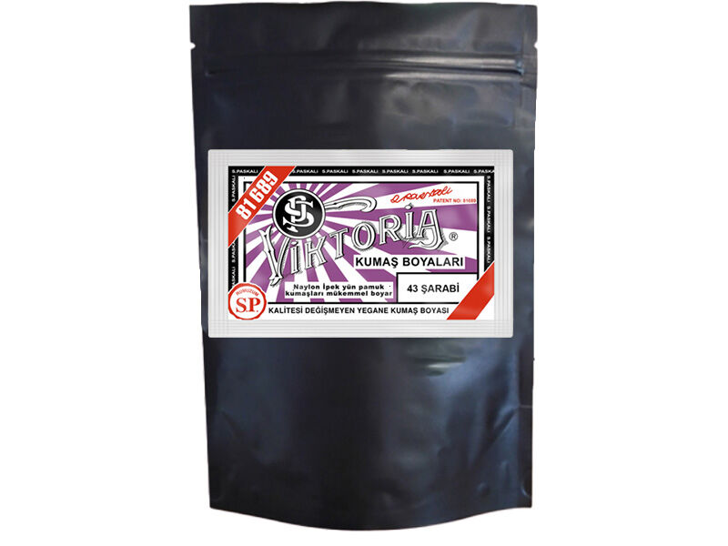 Viktoria Kumaş Boyası 43 Şarabi  Renk 1 Kg - 1