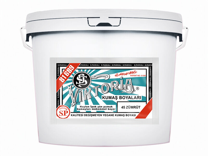 Viktoria Kumaş Boyası 45 Zümrüt  Renk 5 Kg - 1