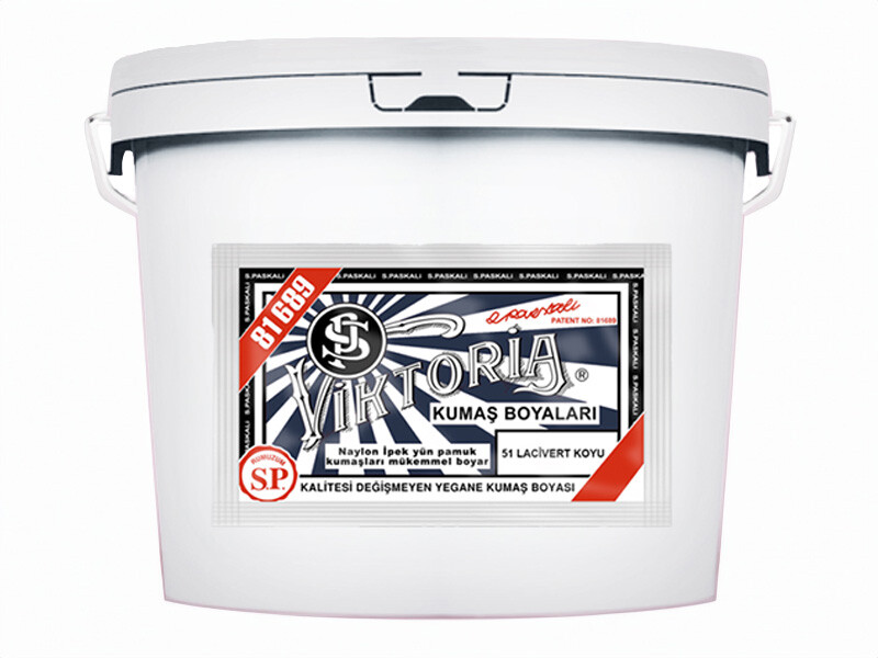 Viktoria Kumaş Boyası 51 Lacivert Koyu  Renk 5 Kg - Kimyacınız