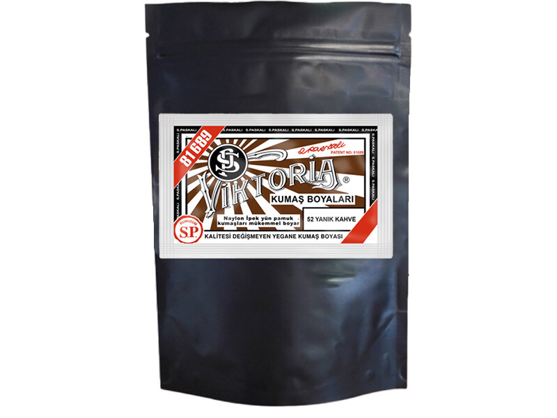 Viktoria Kumaş Boyası 52 Yanık Kahve  Renk 1 Kg - Kimyacınız