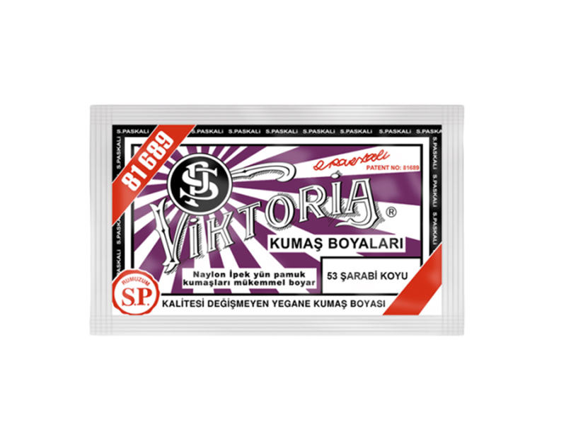 Viktoria Kumaş Boyası 53 Şarabi Koyu  Renk - Kimyacınız