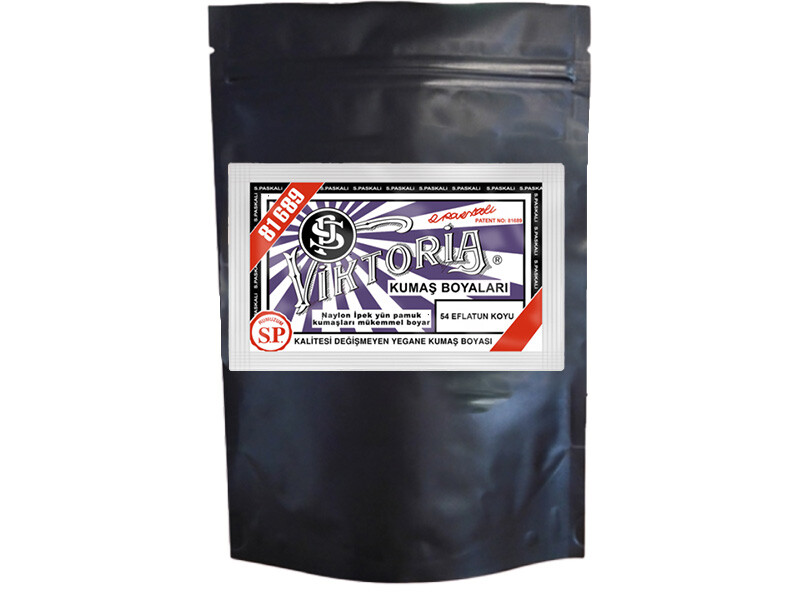 Viktoria Kumaş Boyası 54 Eflatun Koyu  Renk 1 Kg - Kimyacınız