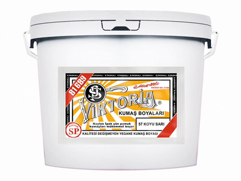 Viktoria Kumaş Boyası 57 Koyu Sarı  Renk 5 Kg - 1