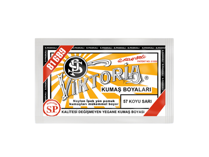 Viktoria Kumaş Boyası 57 Koyu Sarı  Renk - Kimyacınız