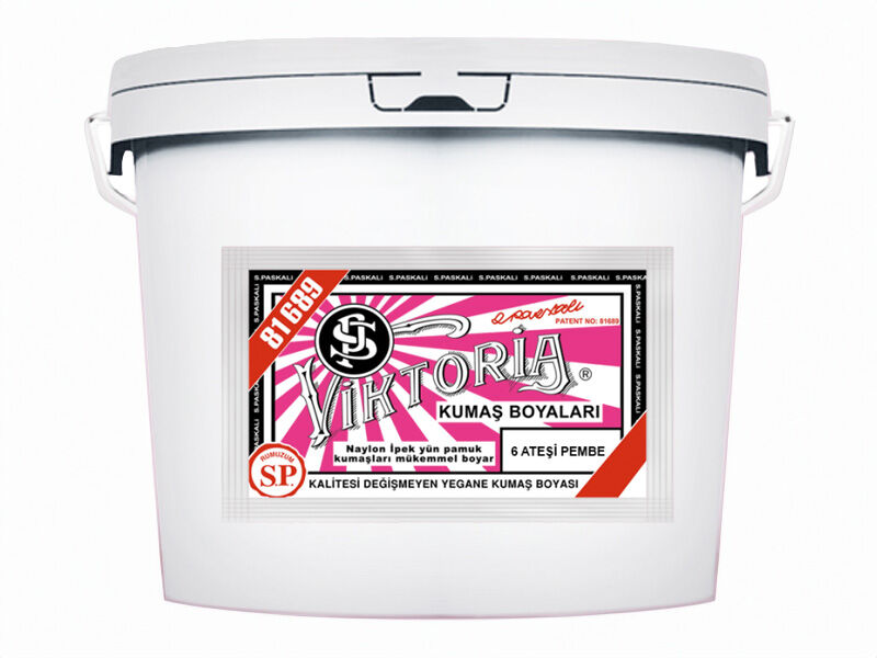 Viktoria Kumaş Boyası 6 Ateşi Pembe  Renk 5 Kg - 1