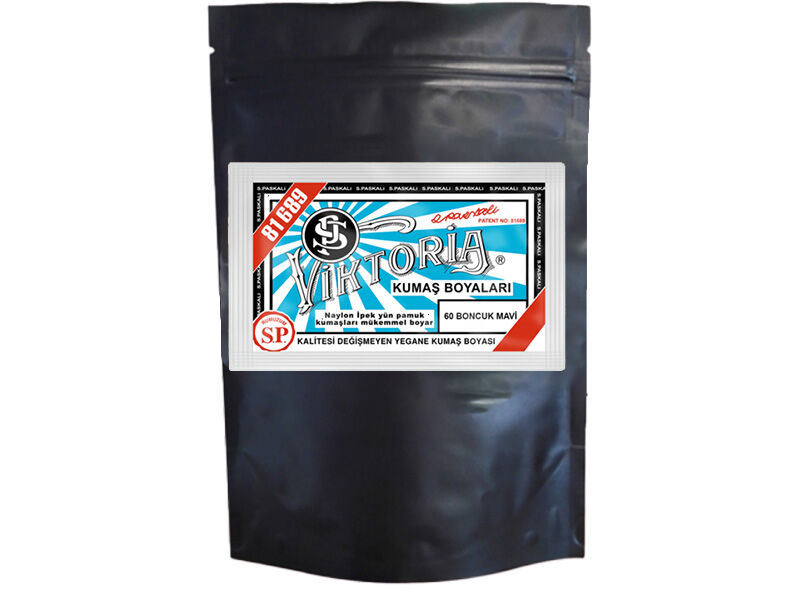 Viktoria Kumaş Boyası 60 Boncuk Mavi  Renk 1 Kg - 1