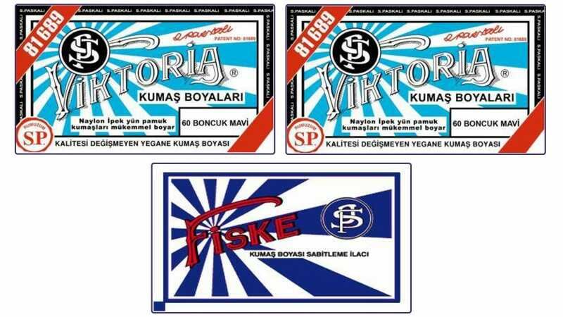 Viktoria Kumaş Boyası 60 Boncuk Mavi  Renk  2 Adet + Fiske Sabitleme İlacı - Kimyacınız
