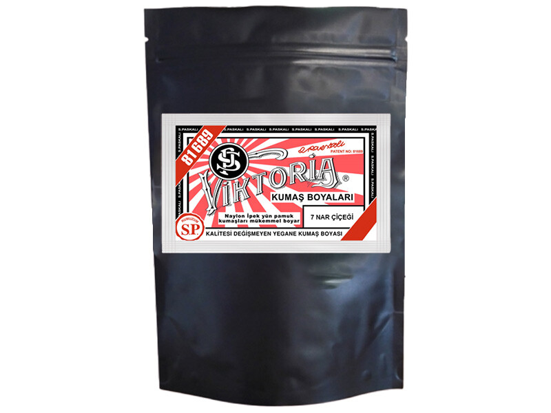 Viktoria Kumaş Boyası 7 Nar Çiçeği  Renk 1 Kg - Kimyacınız