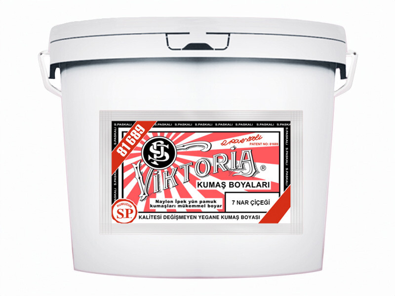 Viktoria Kumaş Boyası 7 Nar Çiçeği  Renk 5 Kg - Kimyacınız