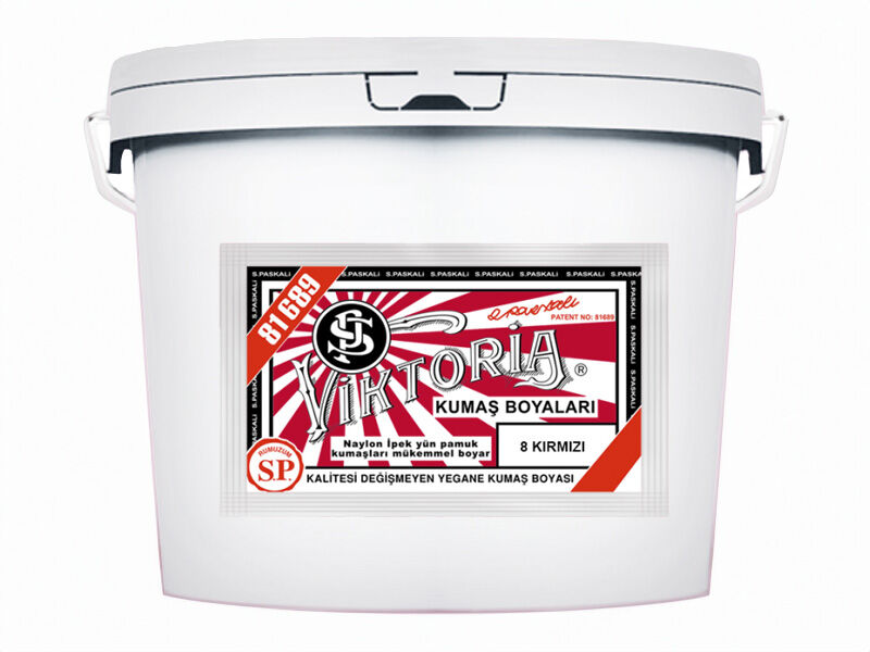 Viktoria Kumaş Boyası 8 Kırmızı  Renk 5 Kg - 1