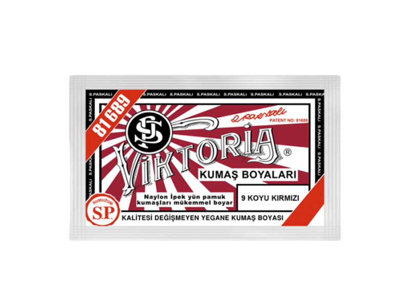 Viktoria Kumaş Boyası 9 Koyu Kırmızı  Renk - 1