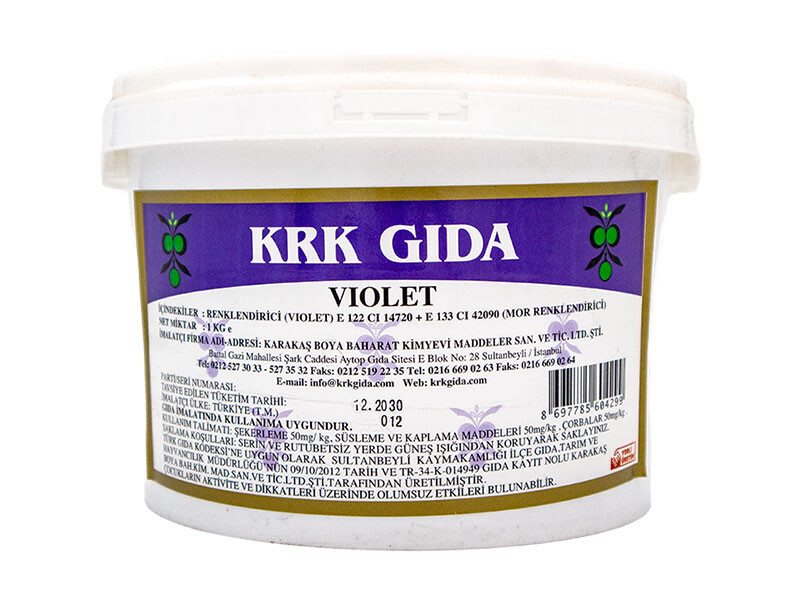 Violet Mor Gıda Boyası 1 KG - KRK GIDA
