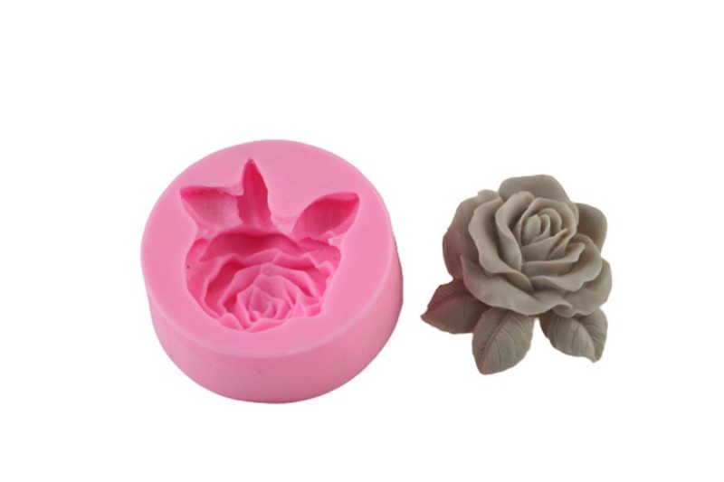 Yapraklı Gül Silikon Kalıbı GÜL-43 - Kimyacınız