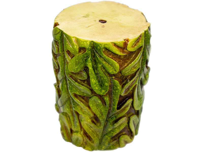 Yapraklı Silindir Silikon Mum Kalıbı M-107 - 5