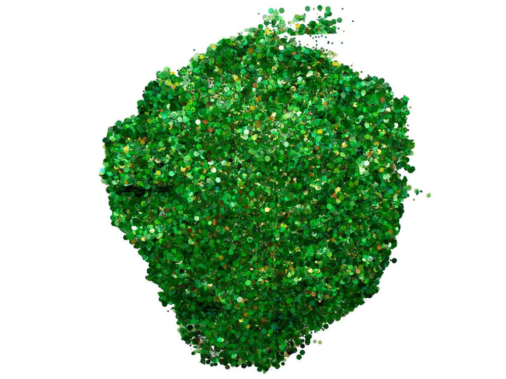 Yeşil Glitter Süsleme Aksesuarı 100 GR - 1