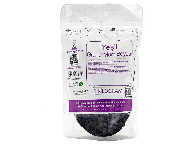 Yeşil Granül Mum Boyası 1 KG - Kimyacınız