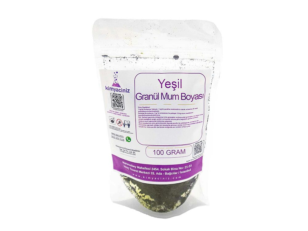 Yeşil Granül Mum Boyası 100 GR - 1