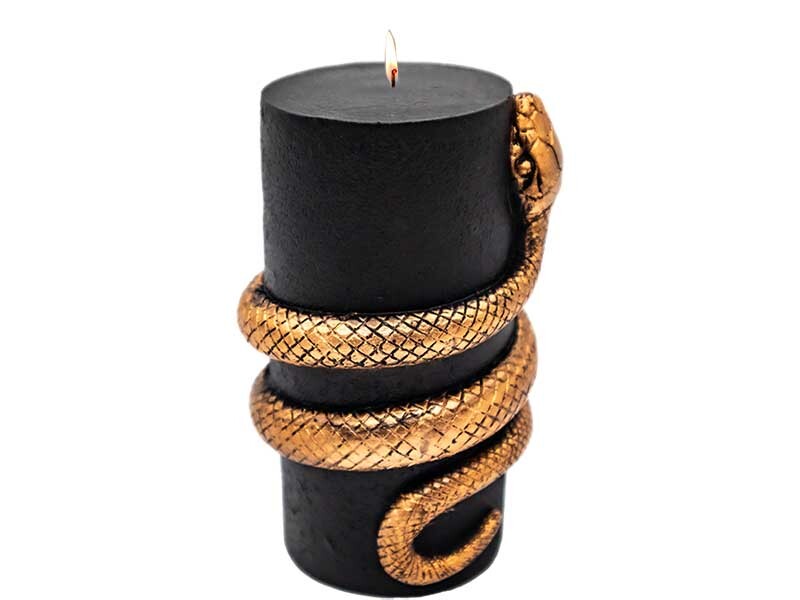 Yılan Desenli Silikon Mum Kalıbı M-11 - 5