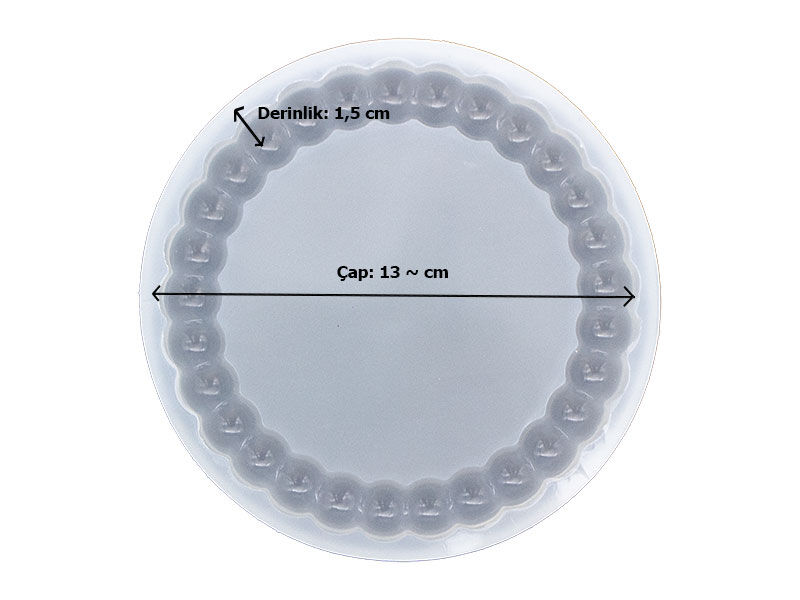 Yuvarlak Bubble Tabak Epoksi Kalıbı EPK-885 - 2