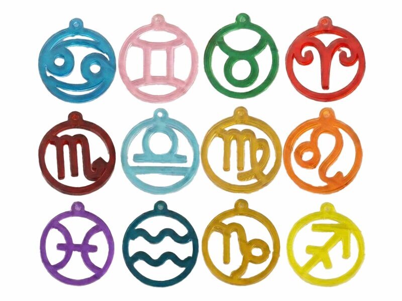 Yuvarlak Burç Anahtarlık Epoksi Kalıbı EPK-894 - 3