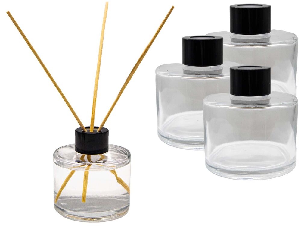 Yuvarlak Cam 120 ml Oda Kokusu Şişesi 10 Adet - 1