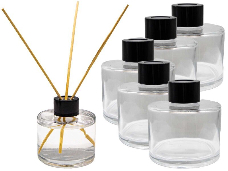 Yuvarlak Cam 120 ml Oda Kokusu Şişesi 48 Adet - 1