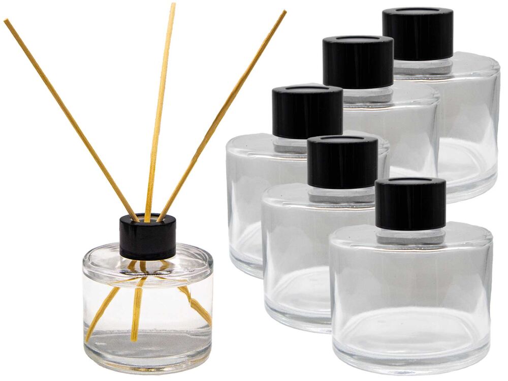 Yuvarlak Cam 120 ml Oda Kokusu Şişesi 48 Adet - 1