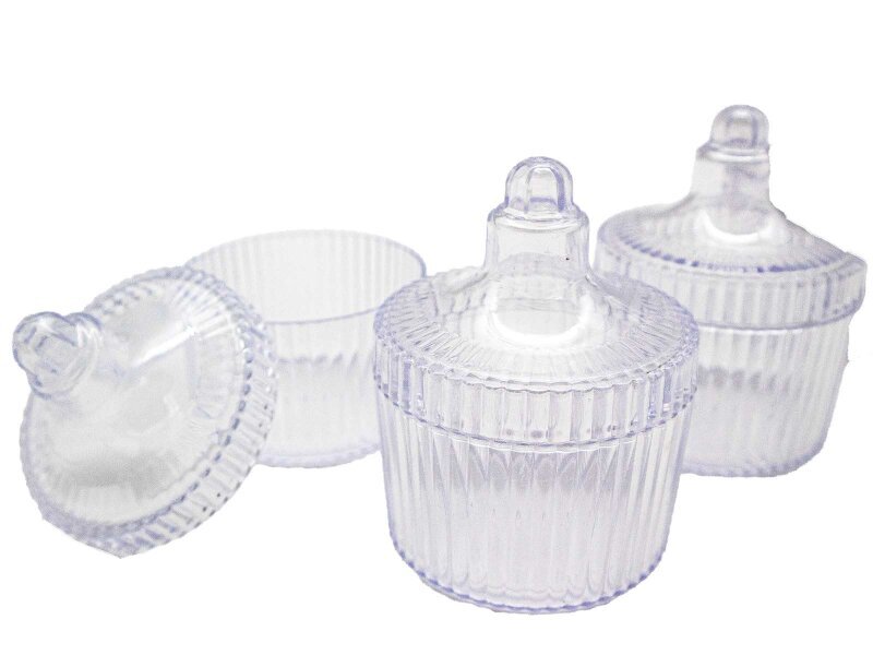 Yuvarlak Mika Şekerlik Kutu 100 Adet - Kimyacınız