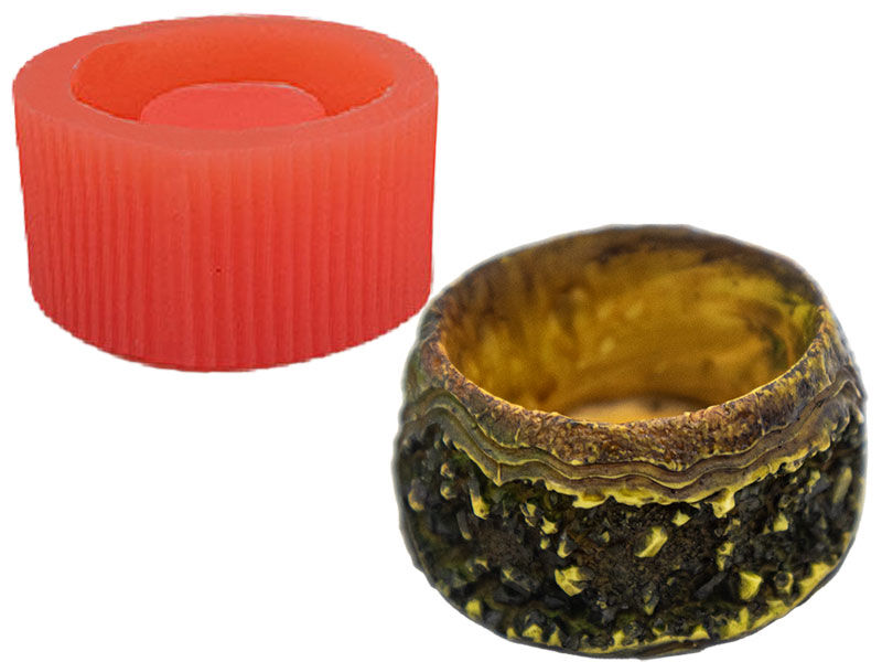 Yuvarlak Sergi Beton Saksı Kalıbı B-99 - 1