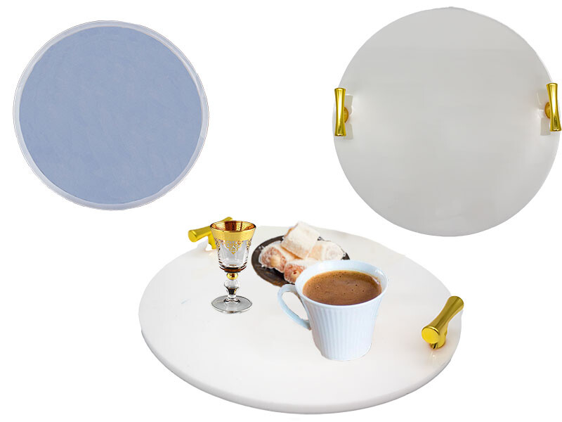Yuvarlak Tepsi Epoksi Kalıbı EPK-512 - Kimyacınız