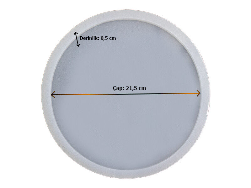 Yuvarlak Tepsi Epoksi Kalıbı EPK-512 - 2