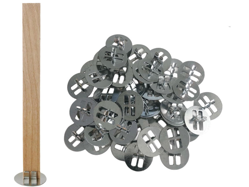 Yuvarlak Yapışkanlı Fitil Sehpası - Fitil Tutacağı 10 Adet - 1