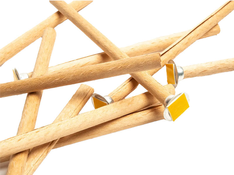 Yuvarlak Yapışkanlı Fitil Sehpası - Fitil Tutacağı 10 Adet - 2