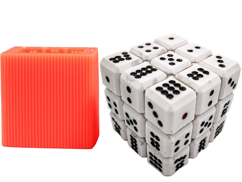 Zar Desenli Küp Silikon Mum Kalıbı M-122 - 1