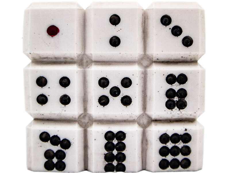 Zar Desenli Küp Silikon Mum Kalıbı M-122 - 3