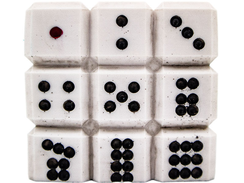 Zar Desenli Küp Silikon Mum Kalıbı M-122 - 3