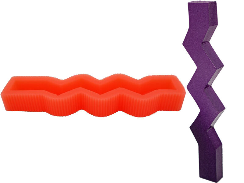 Zikzak Dalga Silikon Mum Kalıbı M-168 - 1